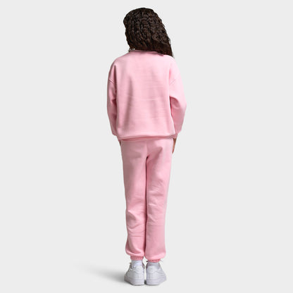 Nike Sportswear Juniors' Club Fleece Oversized Crew / Med Soft Pink