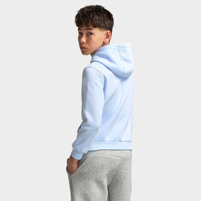 Nike Junior Chandail à capuchon en molleton Sportswear Bleu hydrogène / Blanc