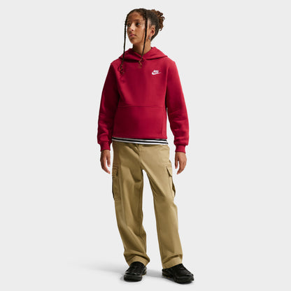 Nike Chandail à capuchon Sportswear Club Fleece pour junior / Rouge Farouche