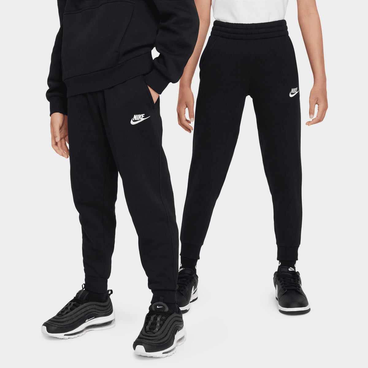 Nike Sportswear Juniors' Club Fleece Joggers Black / White | JD Sports