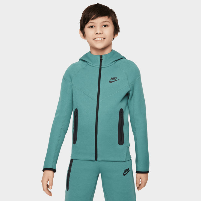 Nike Sportswear Junior Boys Tech Fleece Full Zip Hoodie Bicoastal Black