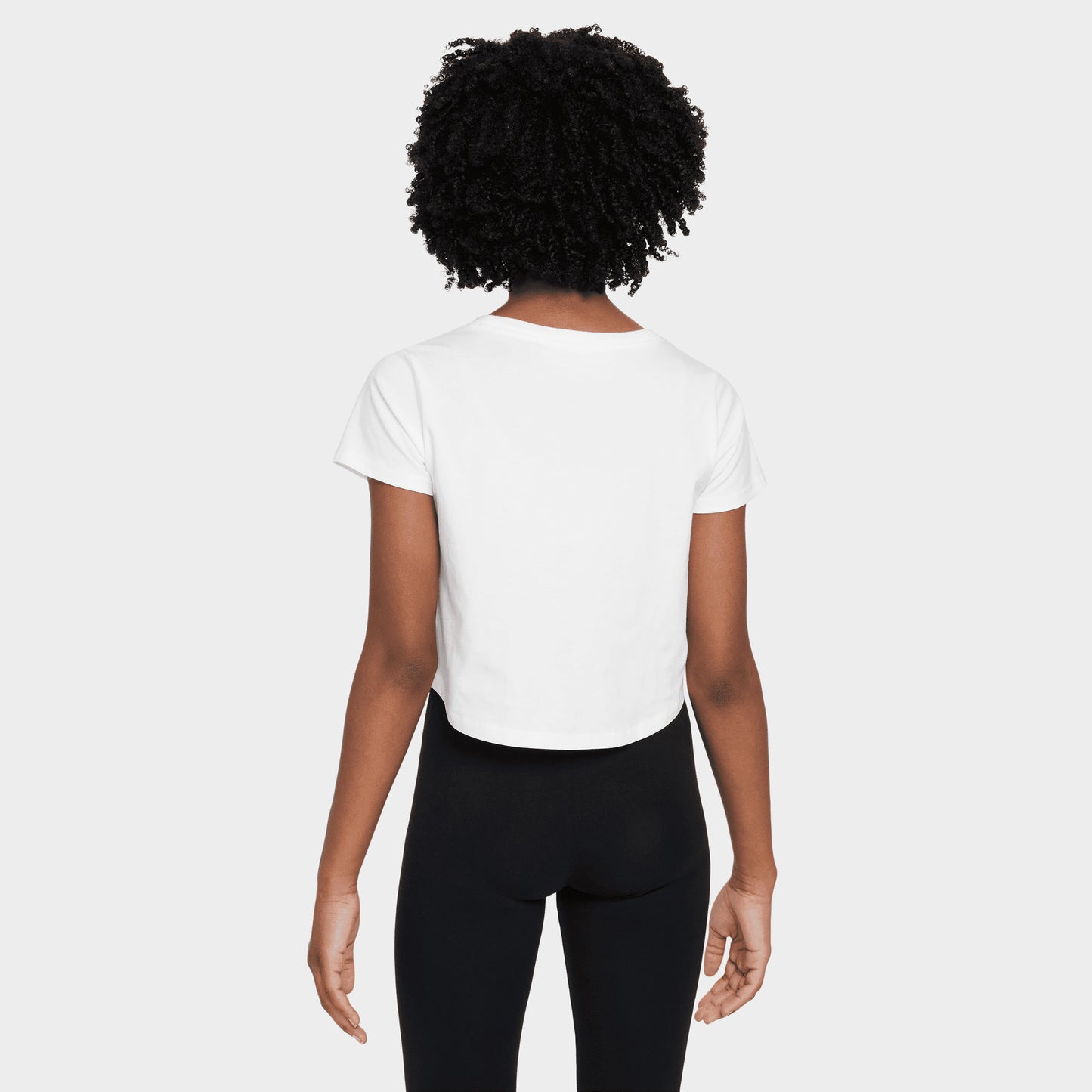 T-shirt court pour filles Nike Sportswear Junior / Blanc