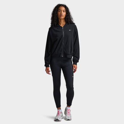 Nike Women's Loose Full-Zip French Terry Hoodie Black / Sail