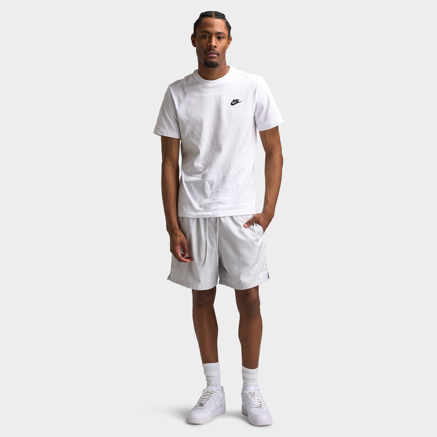 Nike Club Flow Shorts Glacier Blue / White