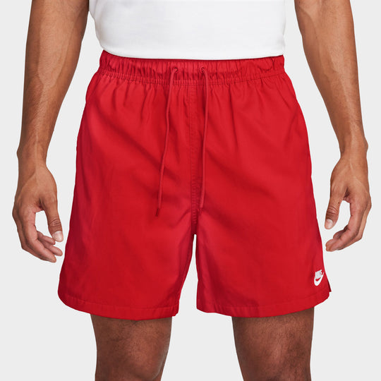 Nike Club Flow Short Rouge Université / Blanc