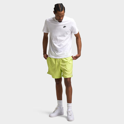 Nike Club Flow Short Light Lemon Twist / Blanc