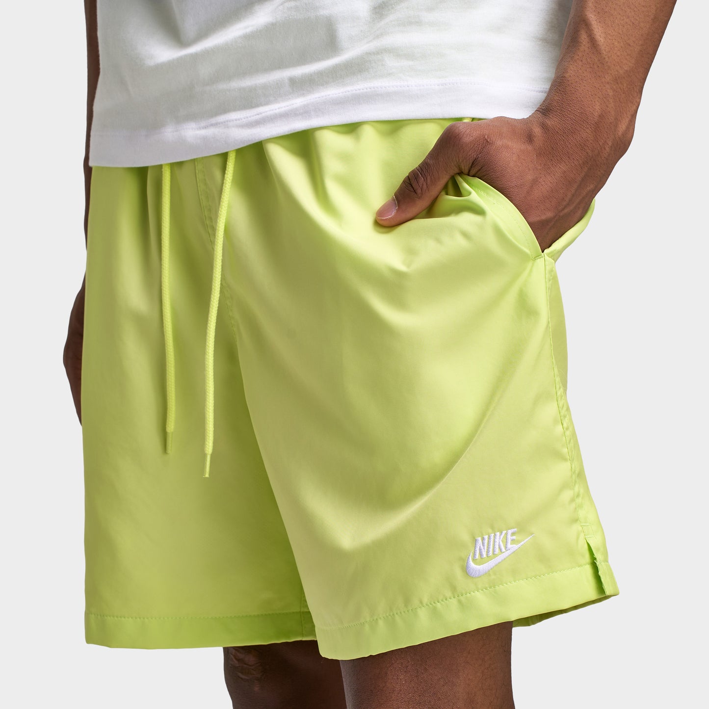 Nike Club Flow Short Light Lemon Twist / Blanc