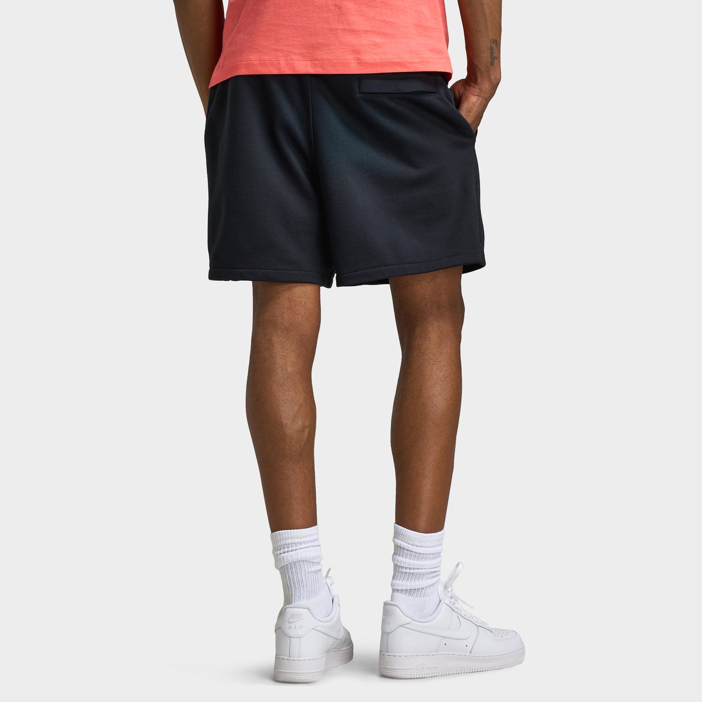 Nike Club French Terry Flow Shorts Black / White