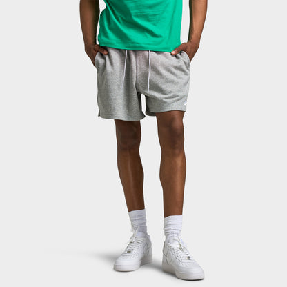 Nike Club French Terry Flow Short Dark Gris Heather / Lt Smoke Gris - Blanc