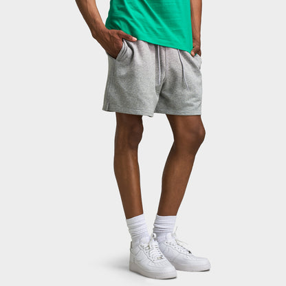 Nike Club French Terry Flow Short Dark Gris Heather / Lt Smoke Gris - Blanc