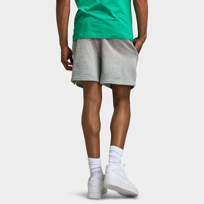 Nike Club French Terry Flow Short Dark Gris Heather / Lt Smoke Gris - Blanc