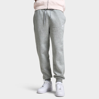 Nike Club Fleece Pantalon Jogger Gris foncé chiné / Gris fumé clair - Blanc