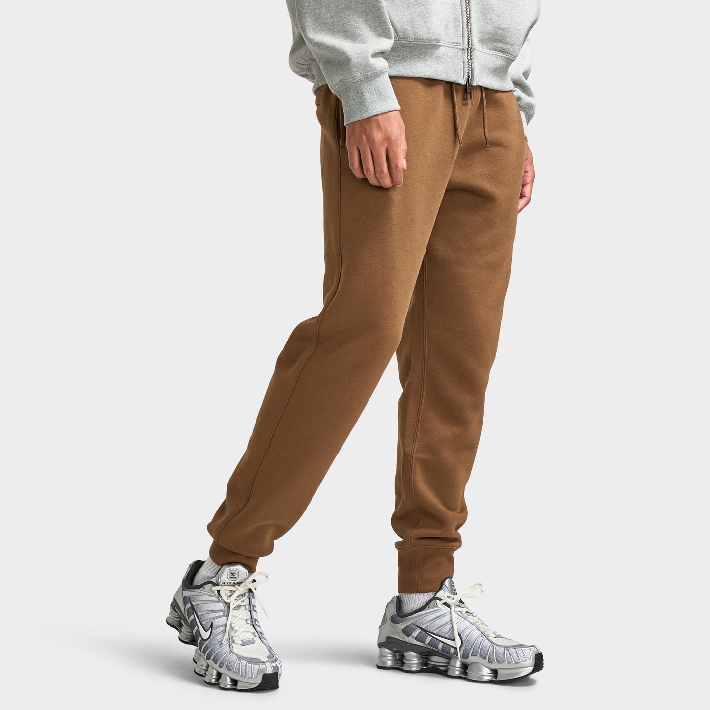 Nike Club Fleece Joggers Mosswood Brown / White