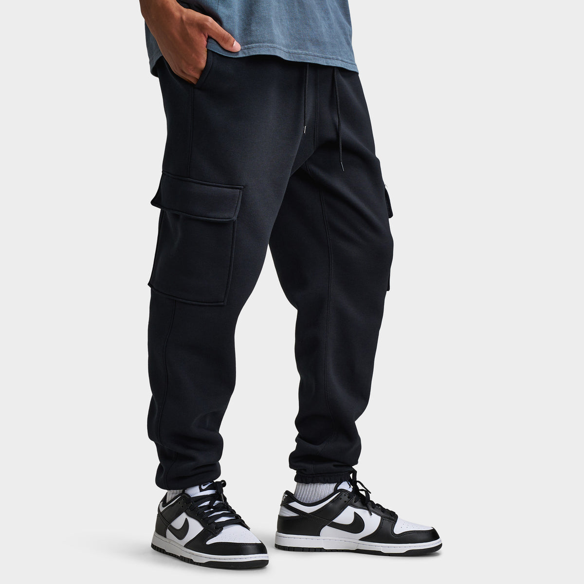 Nike Club Fleece Cargo Pants Black Black White – JD Sports