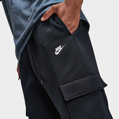 Nike Club Fleece Cargo Pants Black / Black - White