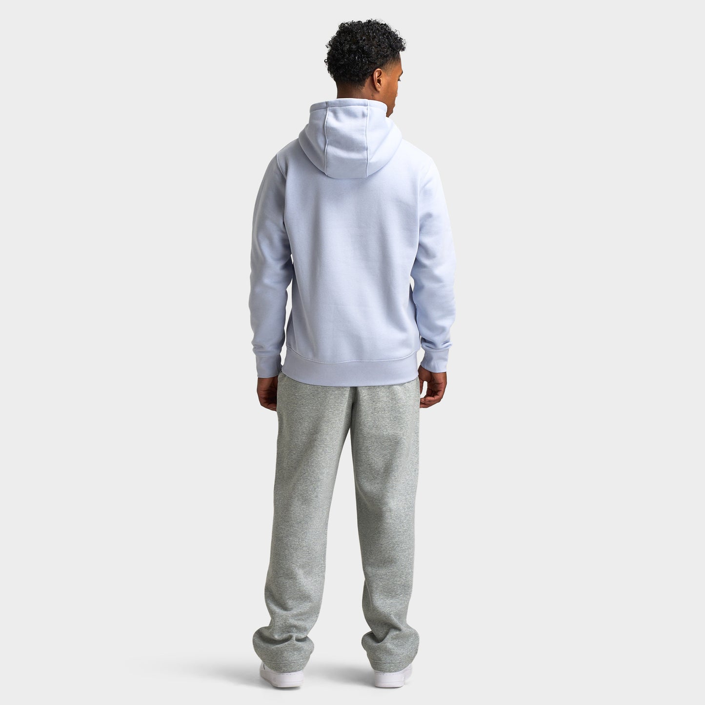 Nike Club Fleece Chandail à capuche fantôme / blanc