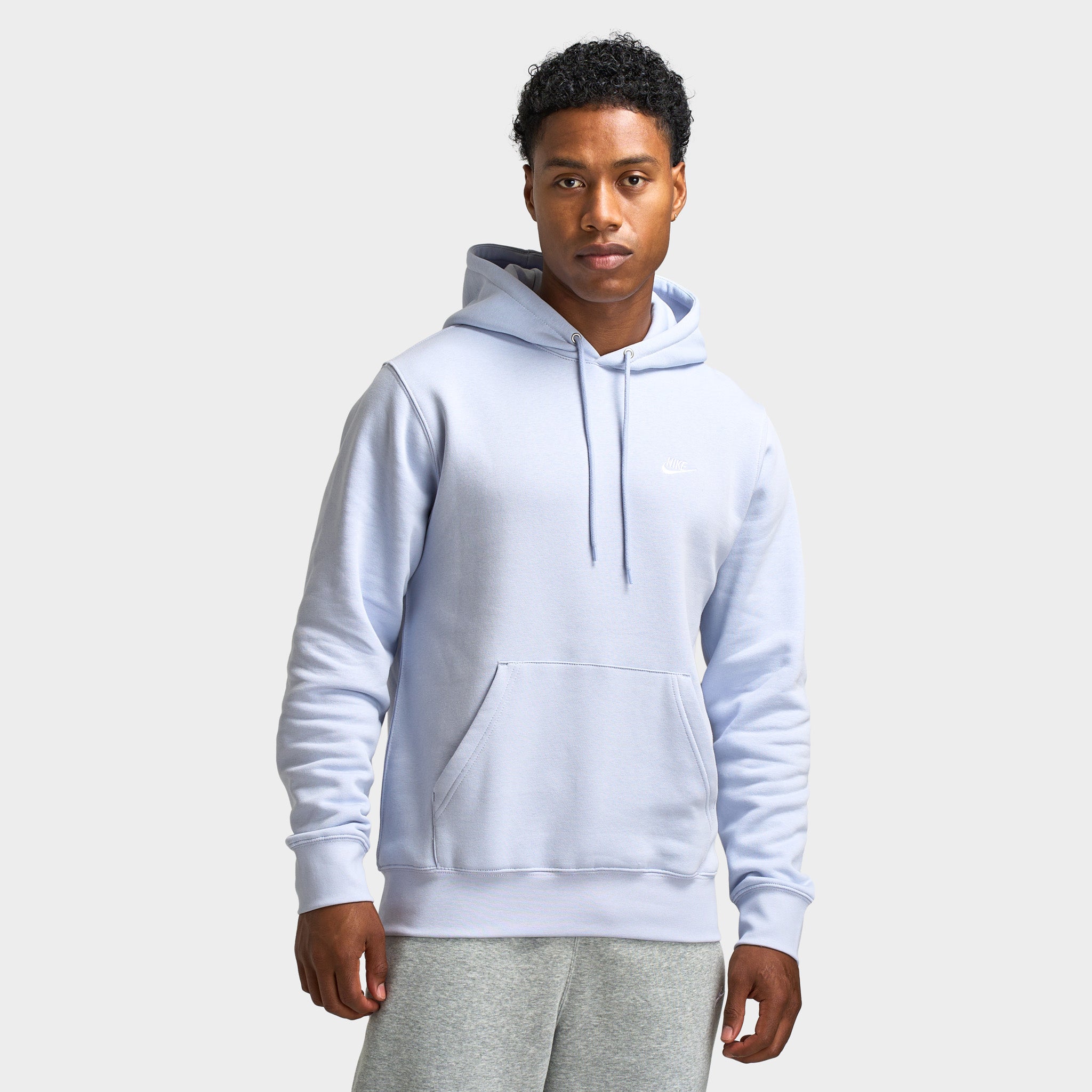 Nike Club Fleece Pullover Hoodie Ghost / White – JD Sports