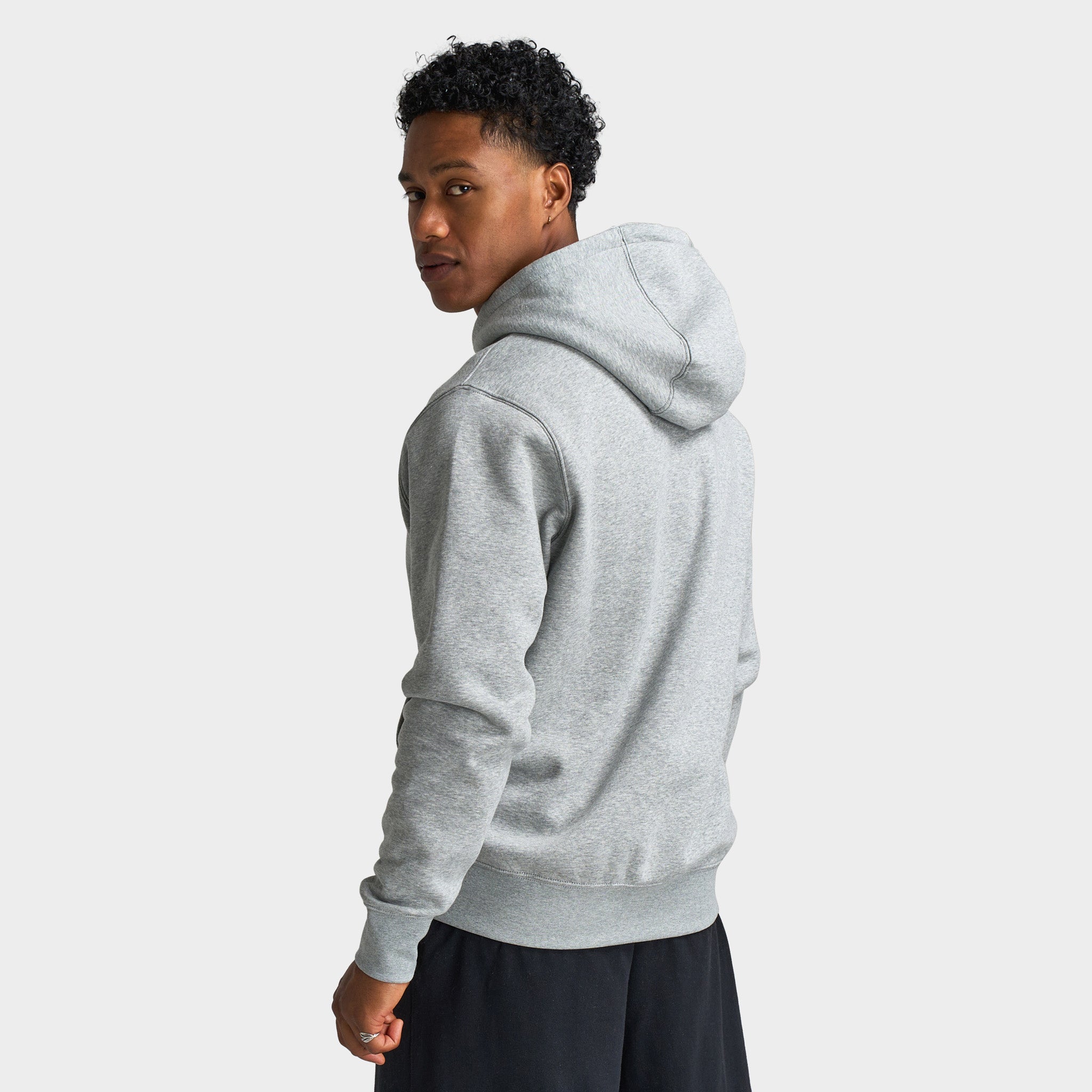 Nike Club Fleece Pullover Hoodie Dark Grey Heather / Light Smoke