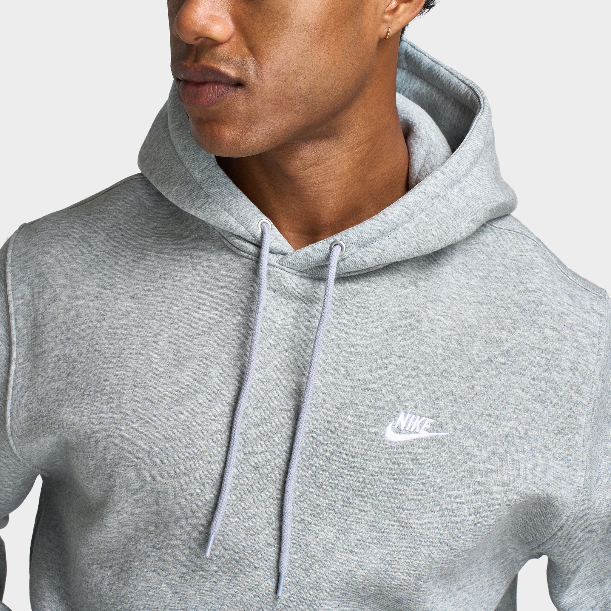 grey nike cowl neck sweatshirt