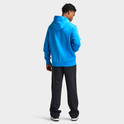 Nike Club Fleece Pullover Hoodie Light Photon Blue White – JD Sports