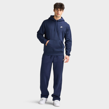 Nike Club Fleece Hoodie / Obsidian / White