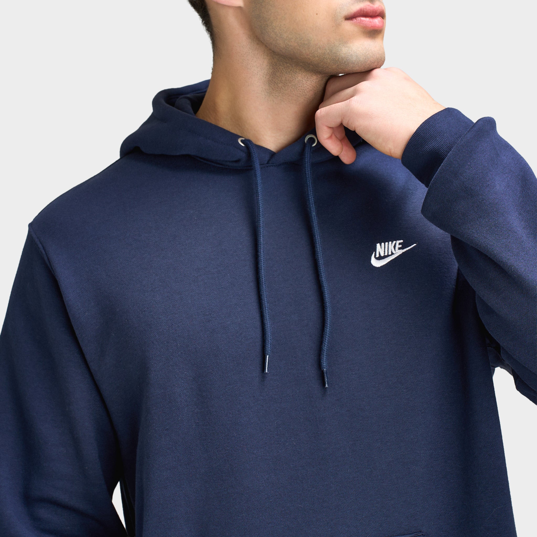 Nike Club Fleece Hoodie / Obsidian / White – JD Sports