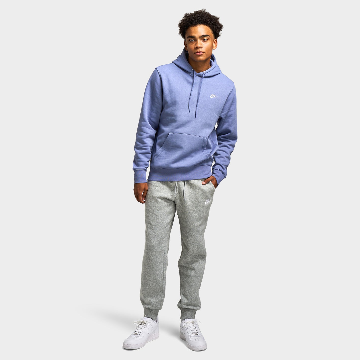 Nike Club Men's Pullover Fleece Hoodie / World Indigo