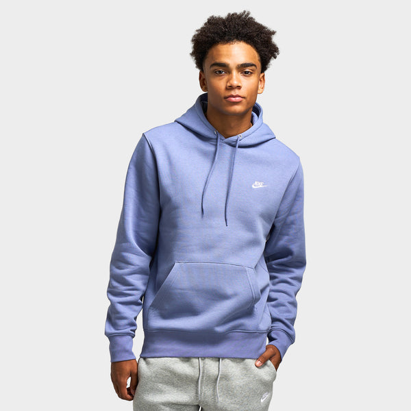 nike hoodie men light blue