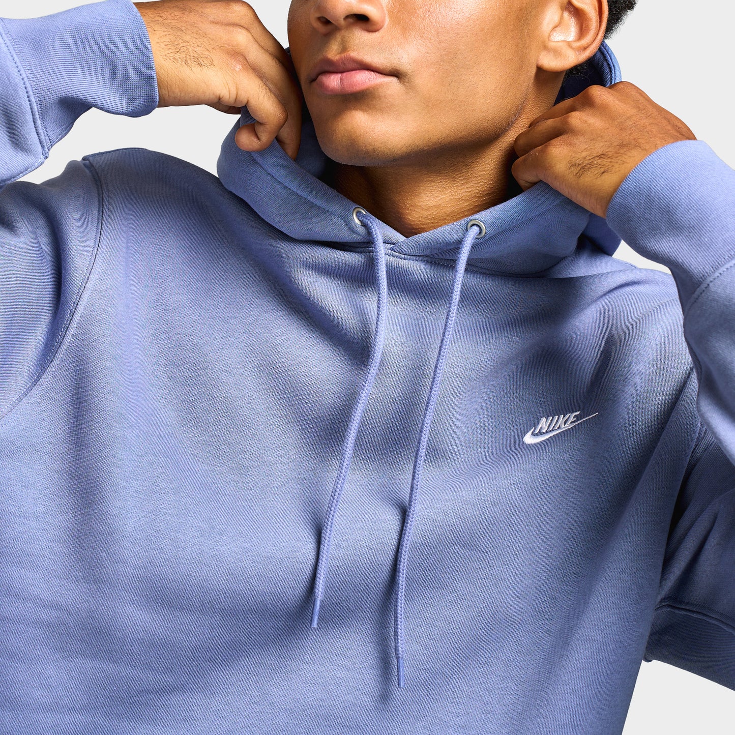 Nike Club Men's Pullover Fleece Hoodie / World Indigo