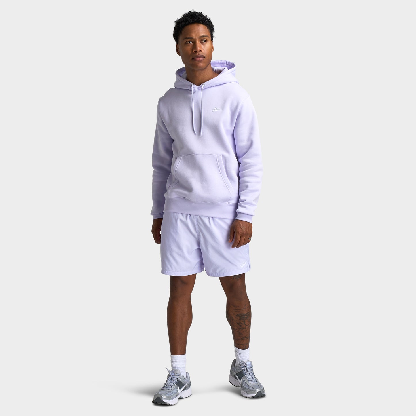 Nike Club Fleece Pullover Hoodie Amethyst Tint / Amethyst Mist - White