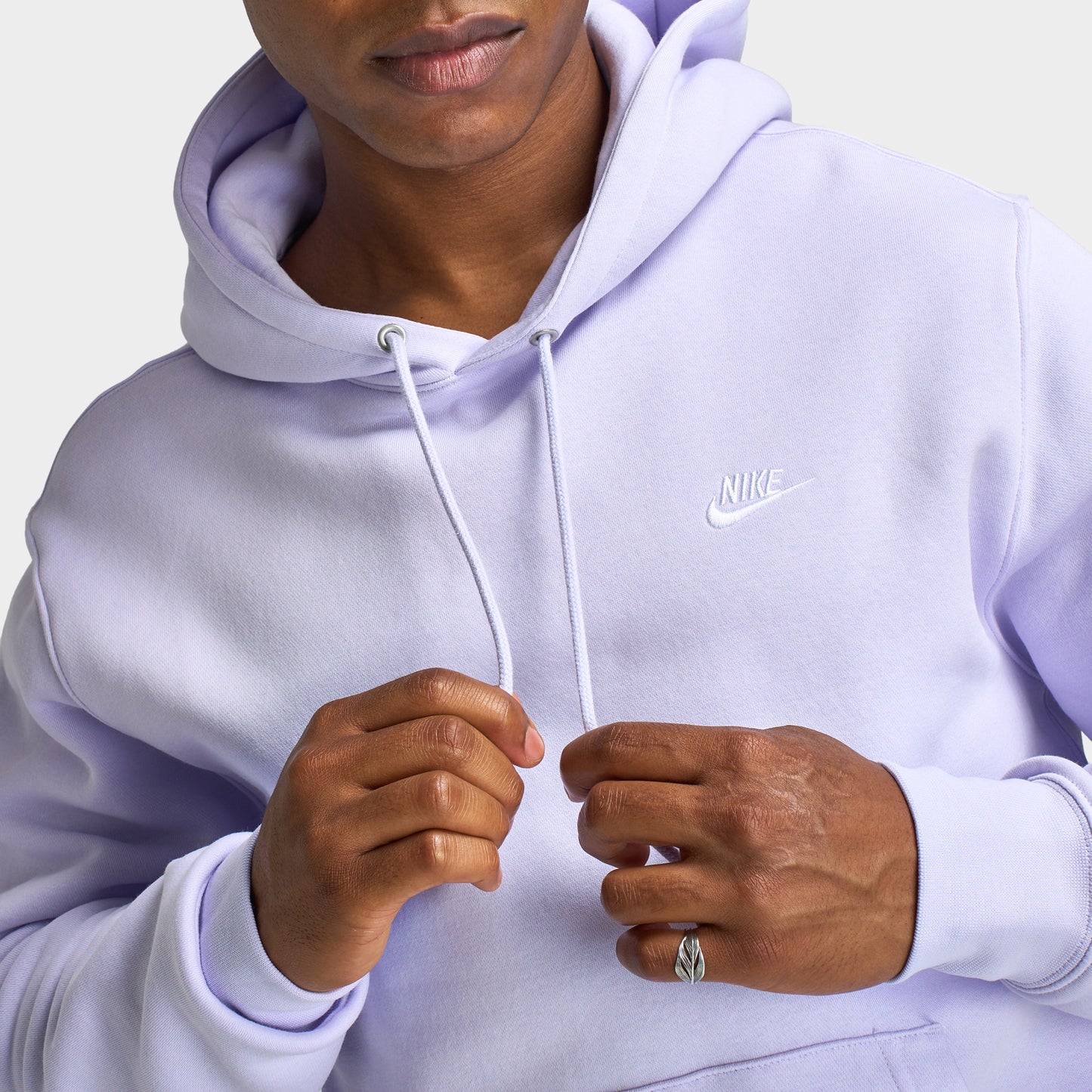 Nike Club Fleece Pullover Hoodie Amethyst Tint / Amethyst Mist - White
