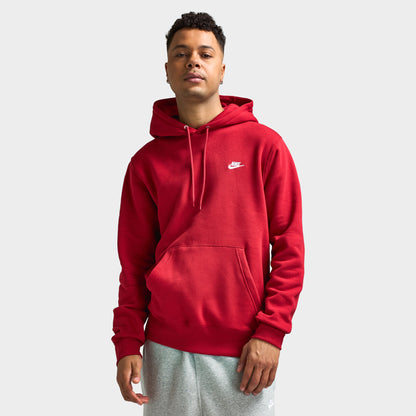 Nike Club Chandail à capuchon en molleton / Rouge vif