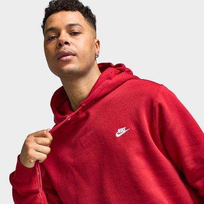 Nike Club Chandail à capuchon en molleton / Rouge vif