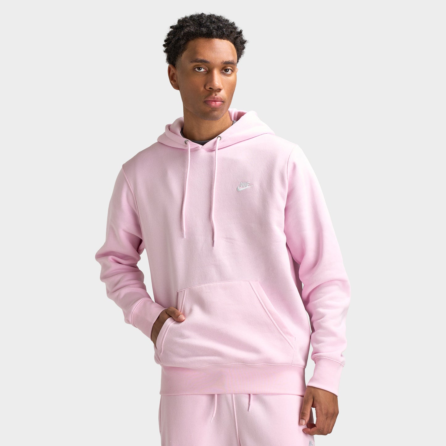 Nike Club Chandail à Capuchon Polaire  / Mousse Rose