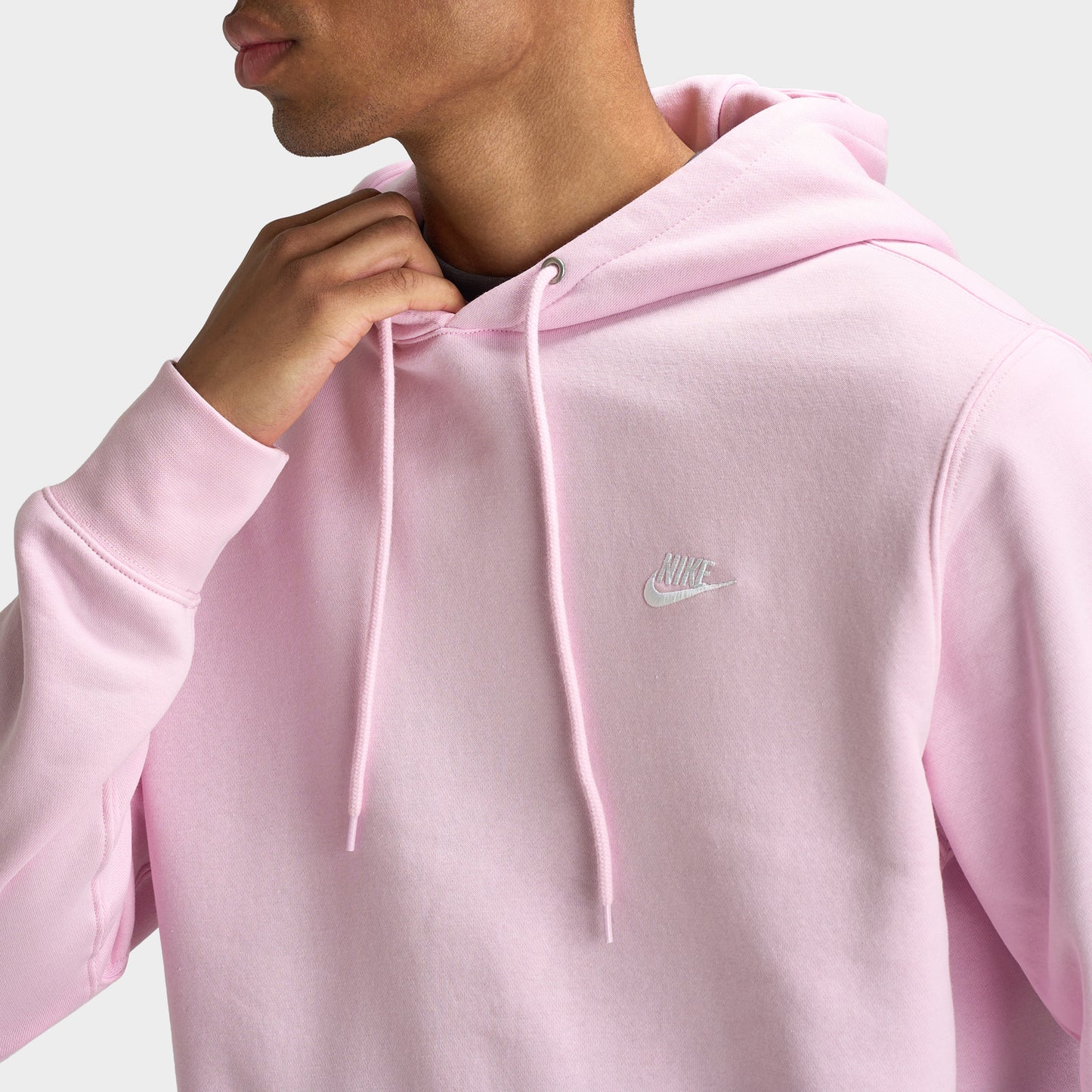 Nike Club Chandail à Capuchon Polaire  / Mousse Rose