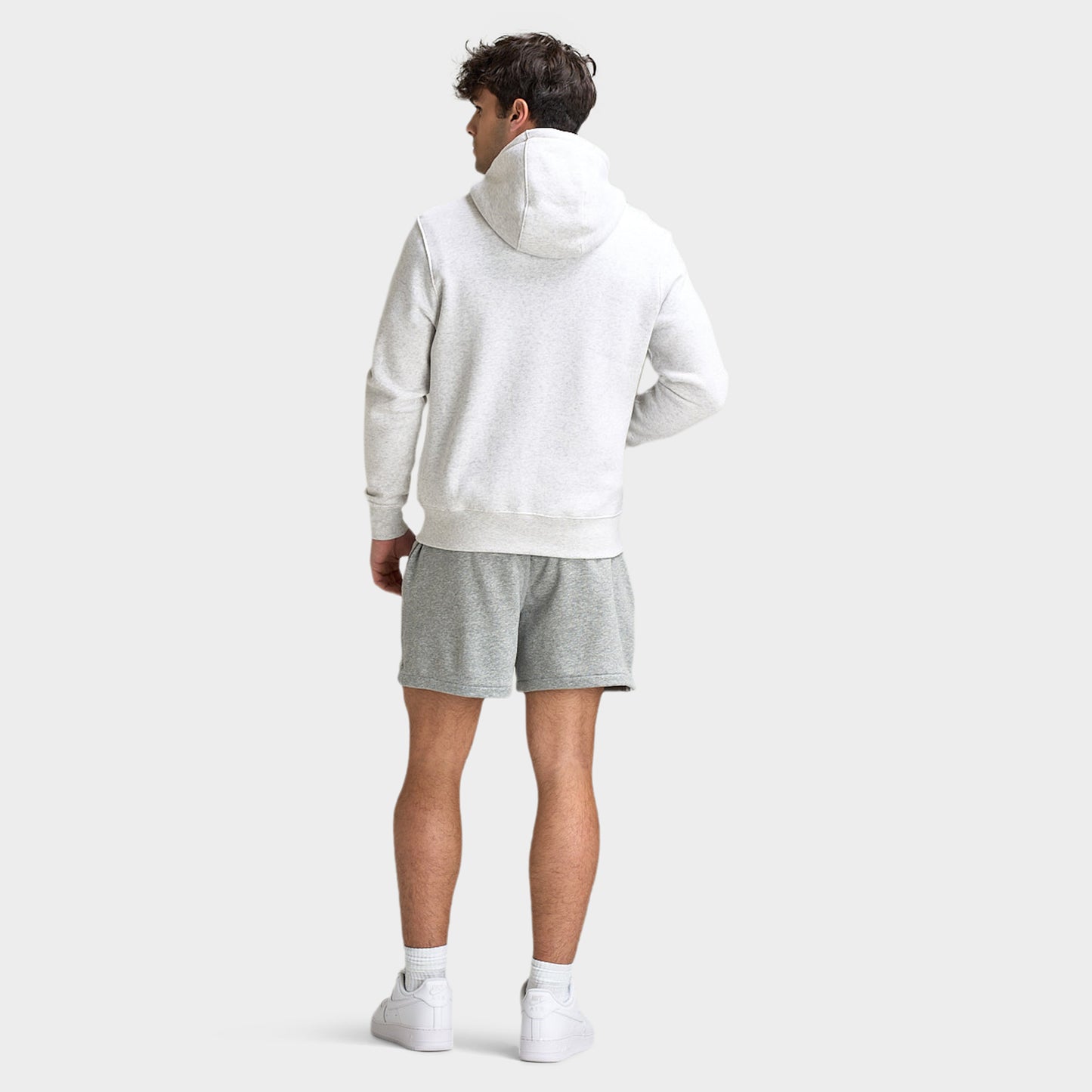 Nike Club Birch Heather Chandail à capuche zippé / Blanc / Blanc