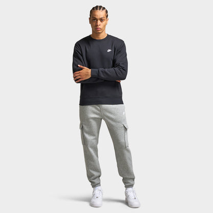 Nike Club Fleece Crew Black / White