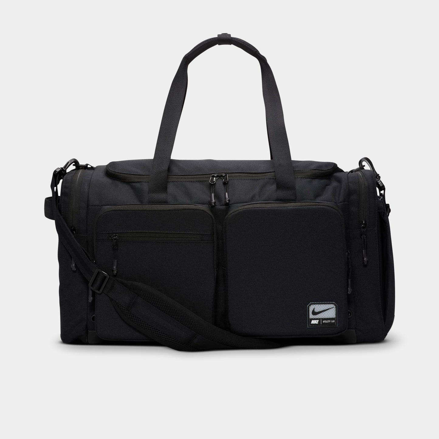 Nike Utility Power 2.0 Sac de sport moyen (51L) Noir / Noir - Blanc