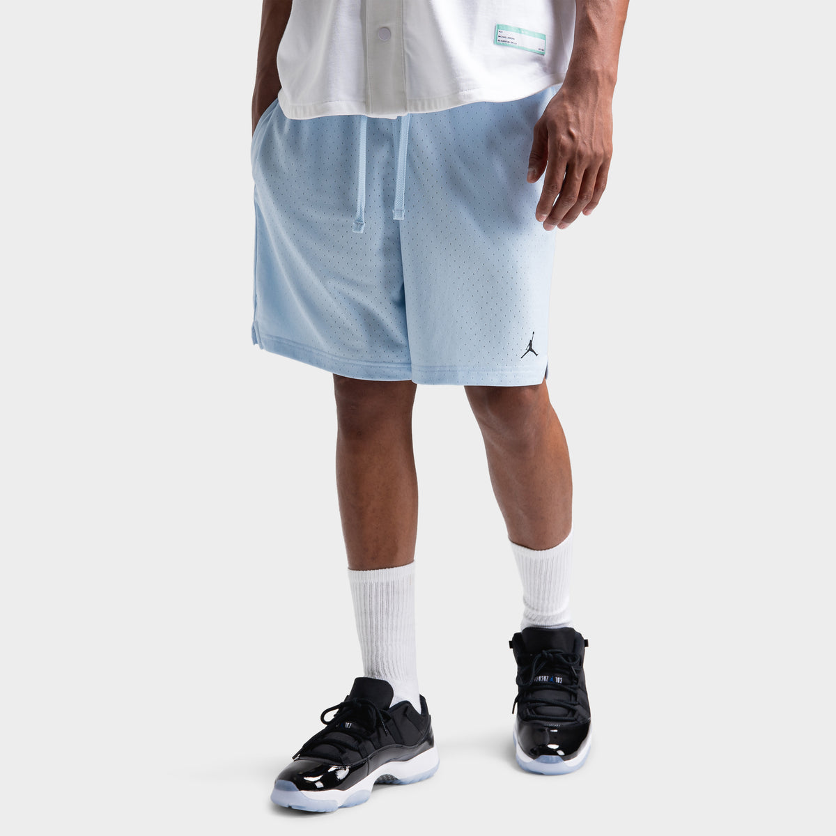 Jordan Dri FIT Sport Mesh Shorts Celestine Blue Black