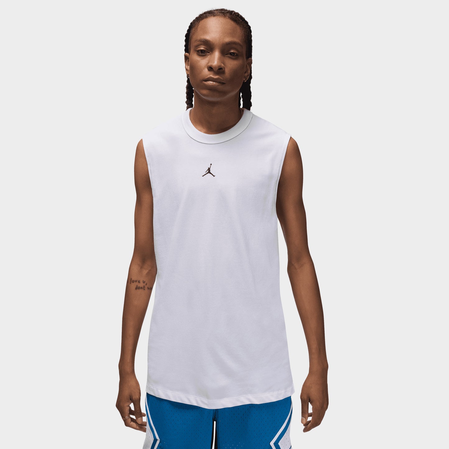 Jordan Sport Dri-FIT T-Shirt sans manches blanc / noir
