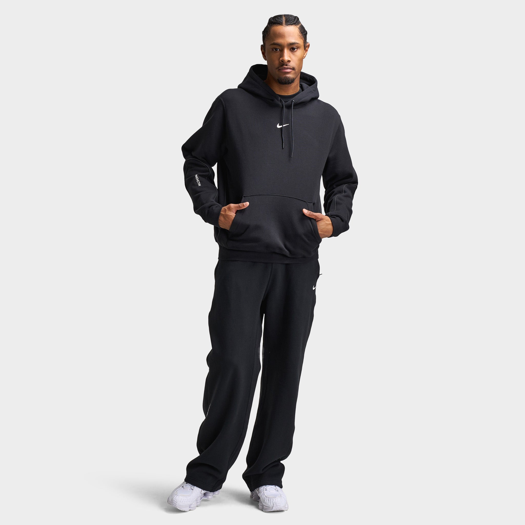 NIKE×NOCTA Nike NOCTA NRG Cardinal Fleece Pullover Hoodie Black / White