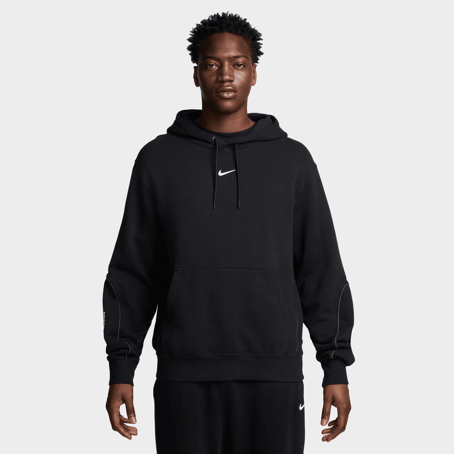 Nike NOCTA NRG Cardinal Chandail à Capuchon Polaire Noir / Blanc