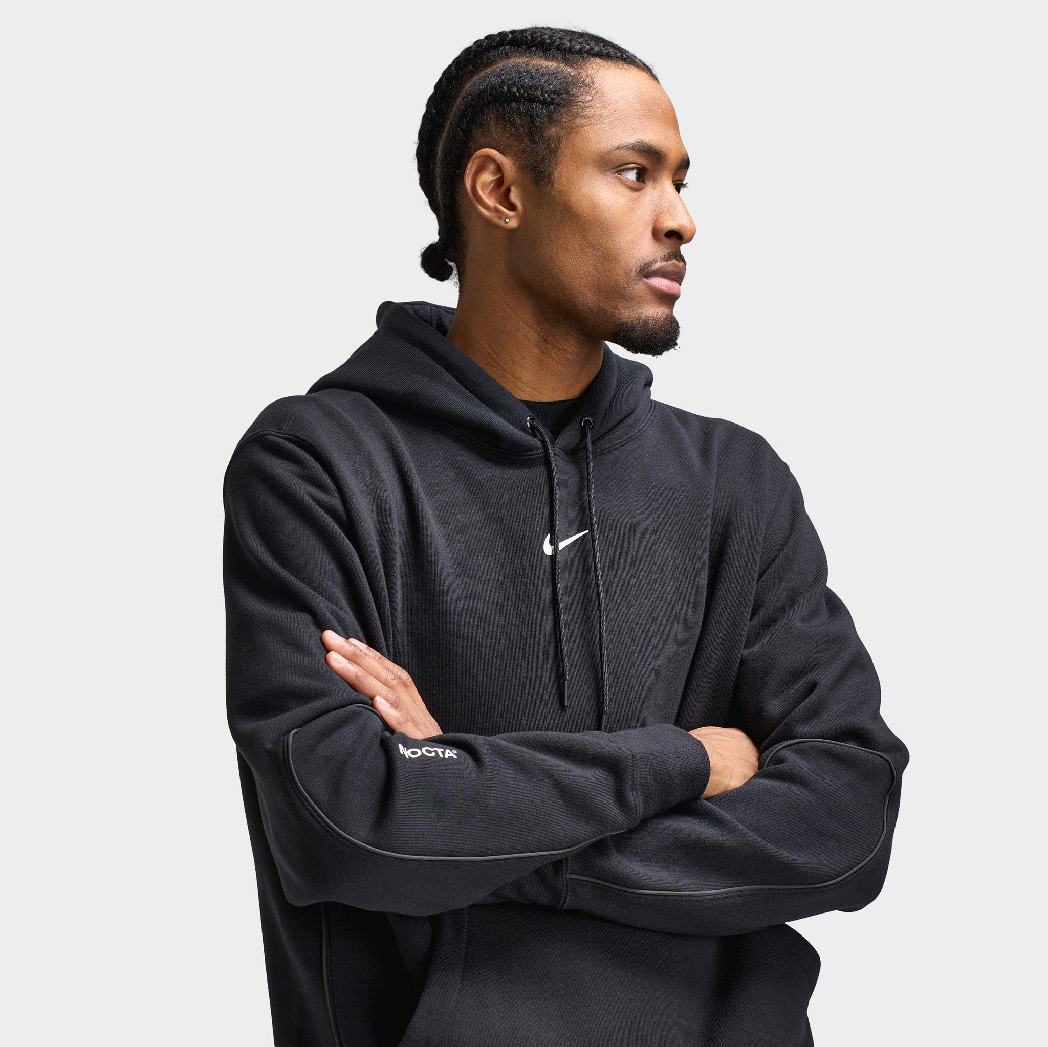 Nike NOCTA NRG Cardinal Fleece Pullover Hoodie Black / White