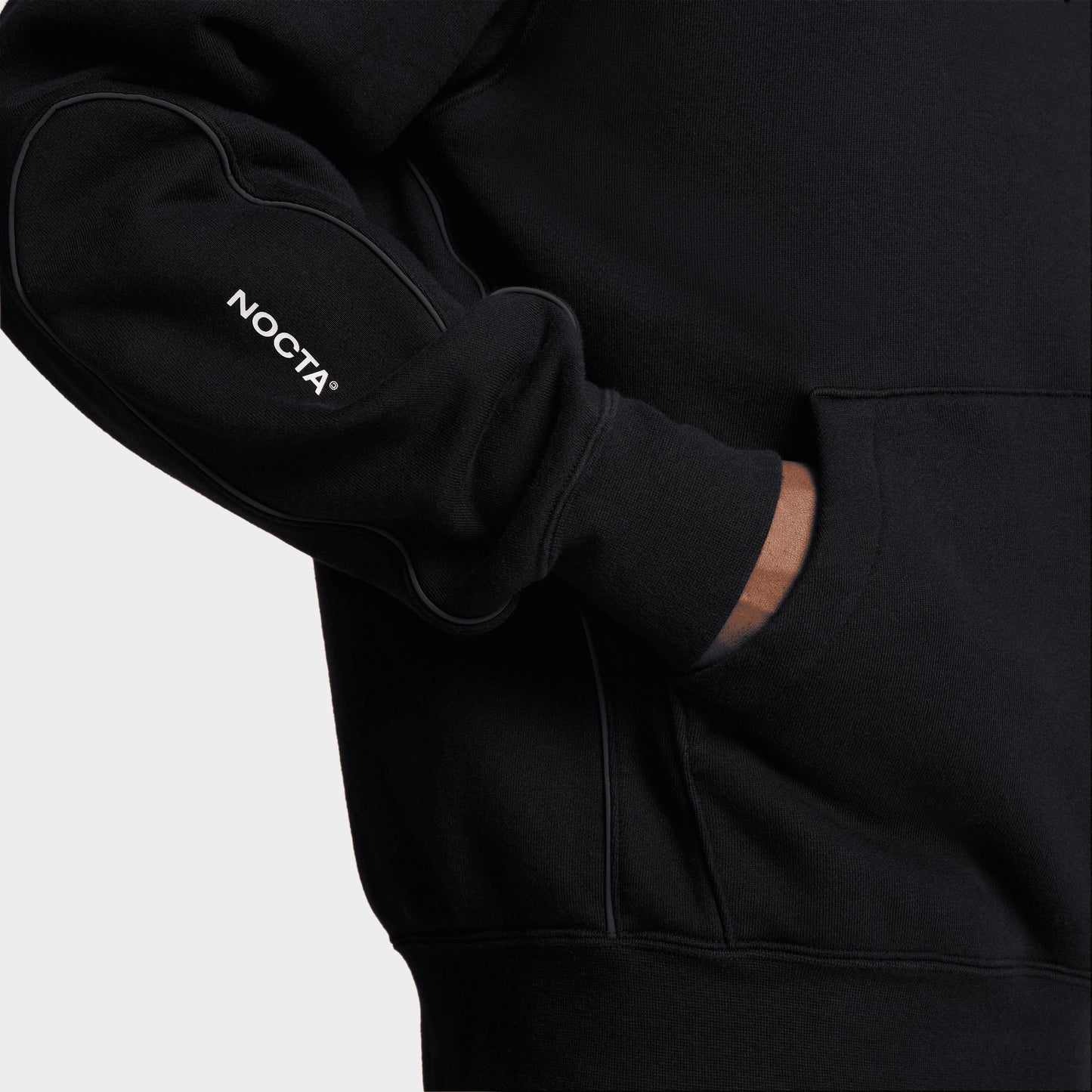 Nike NOCTA NRG Cardinal Chandail à Capuchon Polaire Noir / Blanc