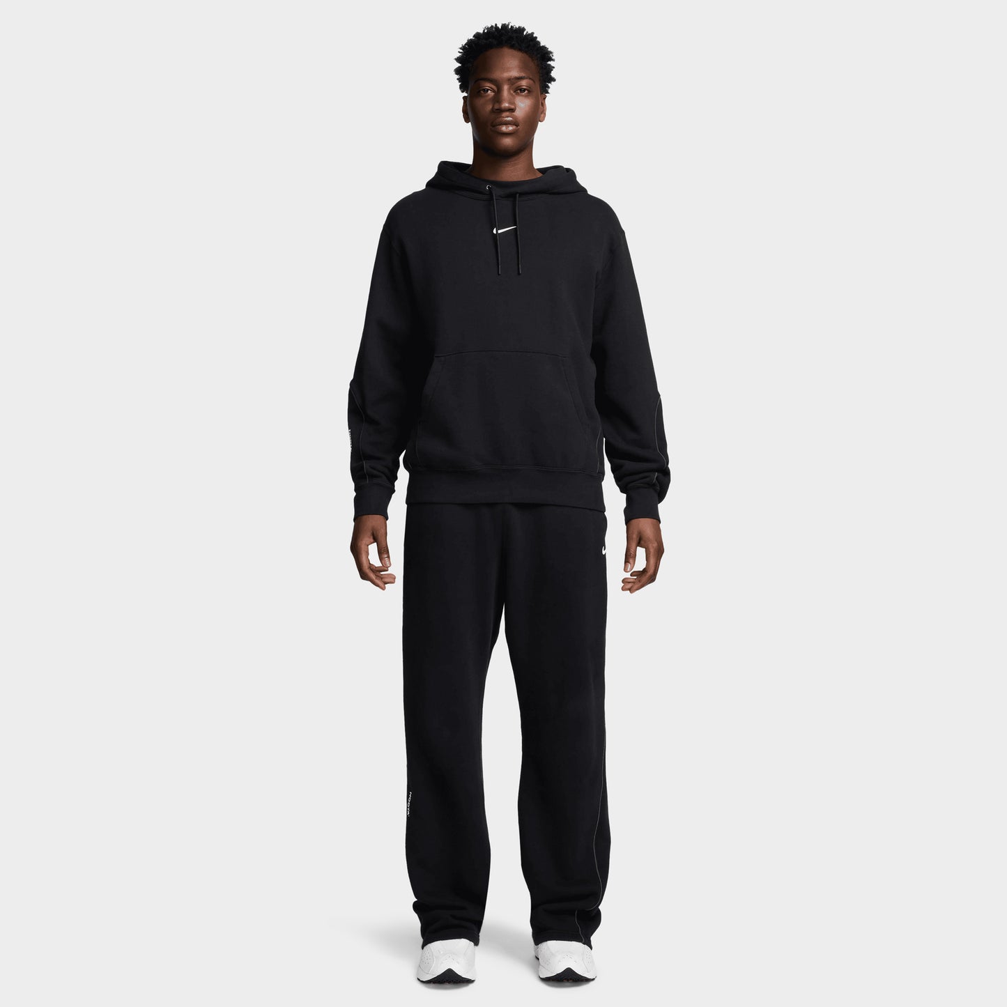Nike NOCTA NRG Cardinal Chandail à Capuchon Polaire Noir / Blanc