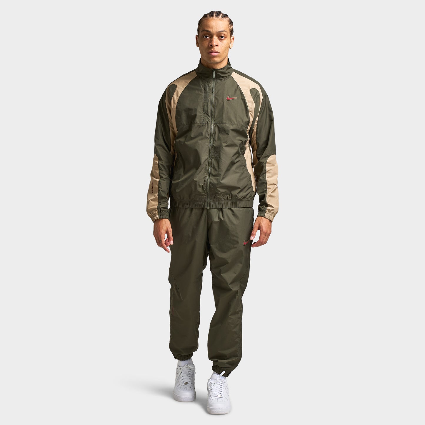 Nike NOCTA CS Cardinal Woven Track Jacket Cargo Khaki / Smoke Grey