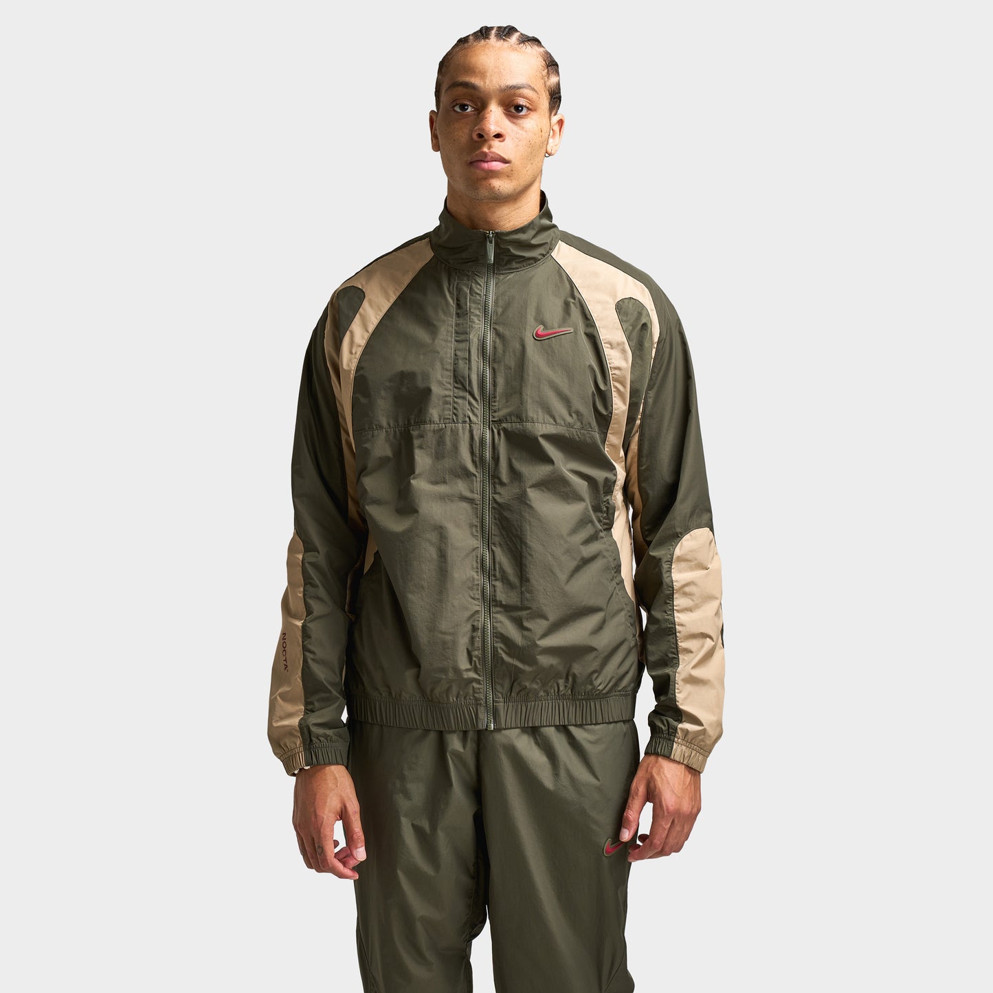 Nike NOCTA CS Cardinal Woven Track Jacket Cargo Khaki / Smoke Grey
