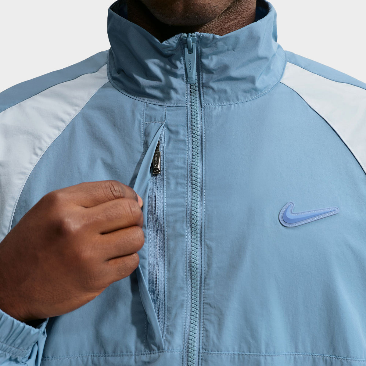 Nike NOCTA Northstar Nylon Track Jacket Work Blue / Chambray Blue