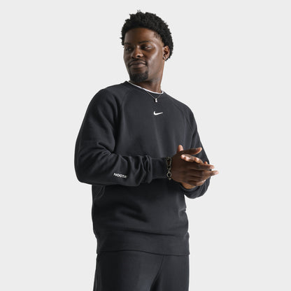 Nike NOCTA CS Cardinal  Fleece Crewneck Black / White