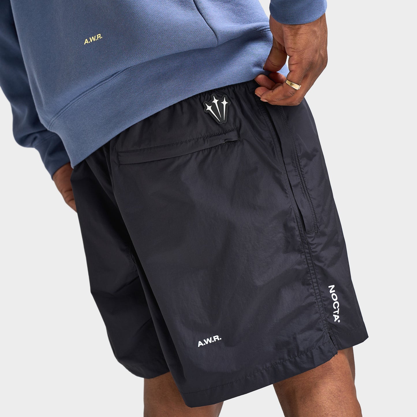 Nike NOCTA Cardinal Nylon Shorts Black / White